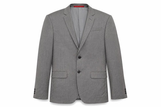Front view of Marks & Spencer men’s grey jacket suit jacket, size 38