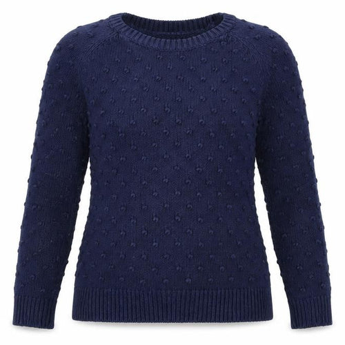 Part Two Womens Blue  Knit Pullover Jumper Size S