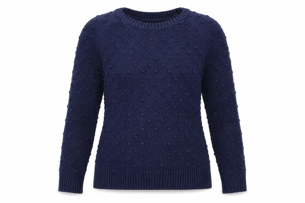 Part Two Womens Blue  Knit Pullover Jumper Size S