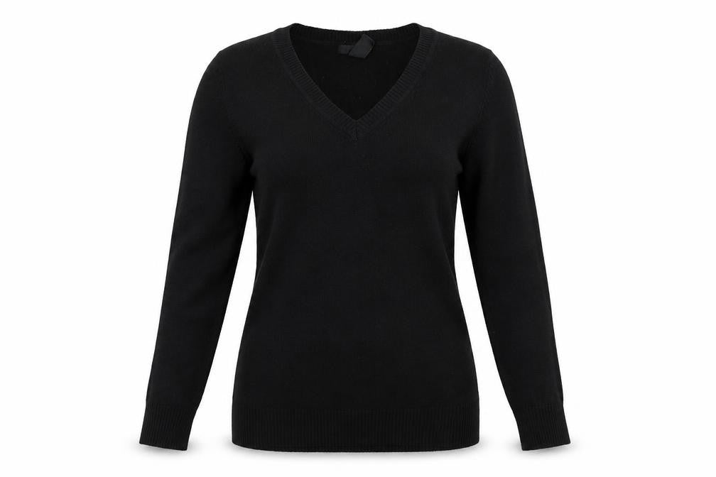 Front view of H&M women’s black jumper, size S