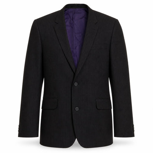 Taylor & Wright Mens Black Striped  Jacket Suit Jacket Size 40
