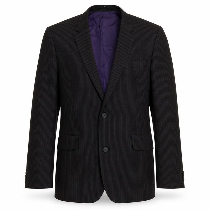 Taylor & Wright Mens Black Striped  Jacket Suit Jacket Size 40
