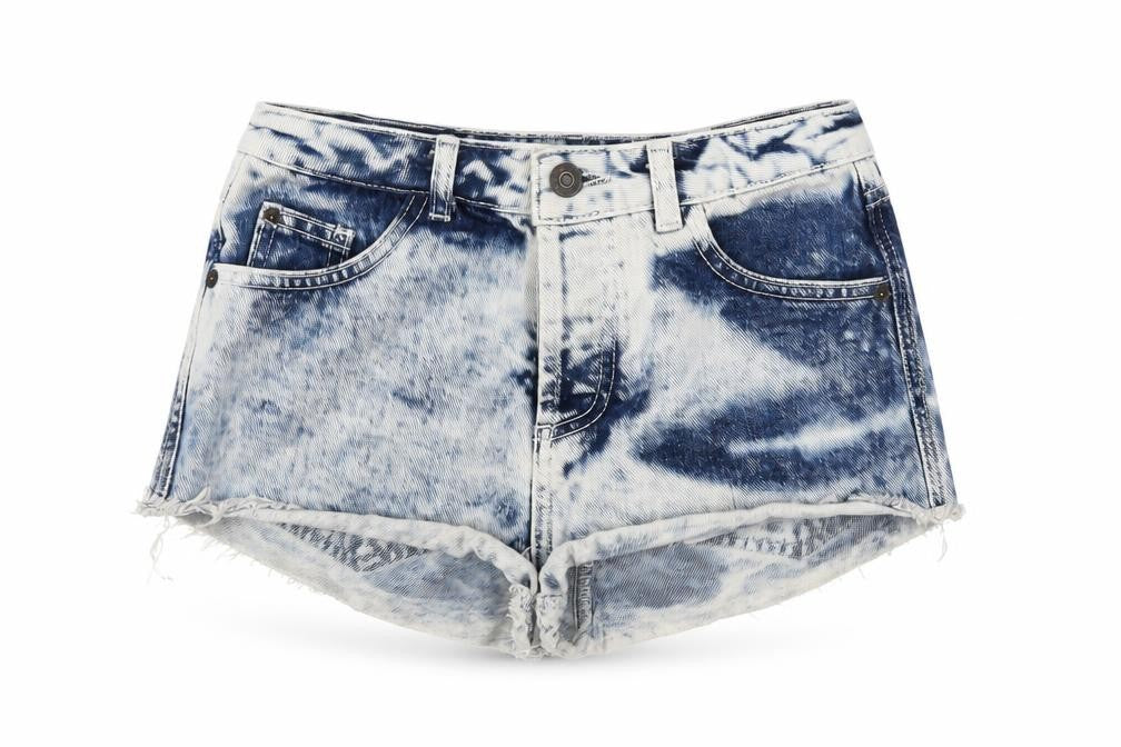 Topshop Womens Blue   Cut-Off Shorts Size 6