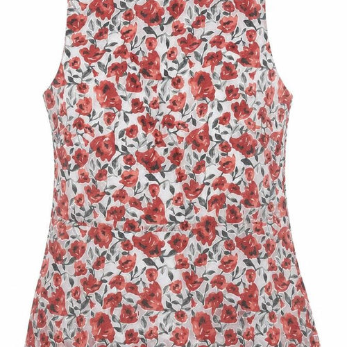 Zara Womens Grey Floral  Basic Blouse Size 4