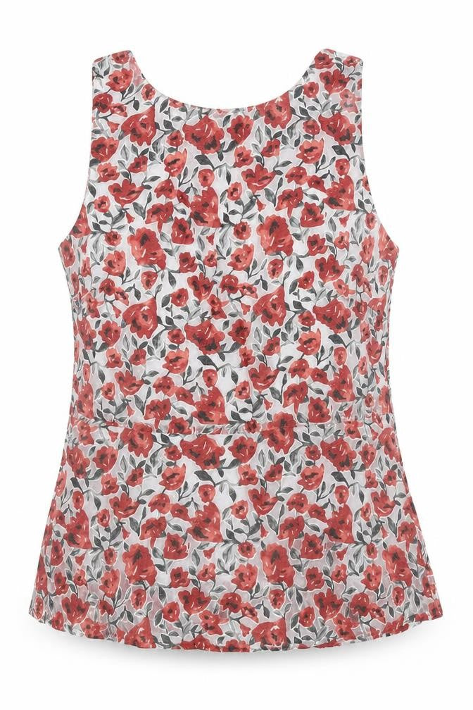 Zara Womens Grey Floral  Basic Blouse Size 4