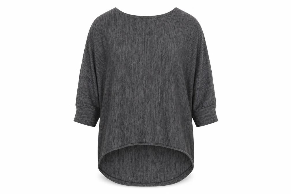 Krisp Womens Grey  Knit Pullover Jumper Size L