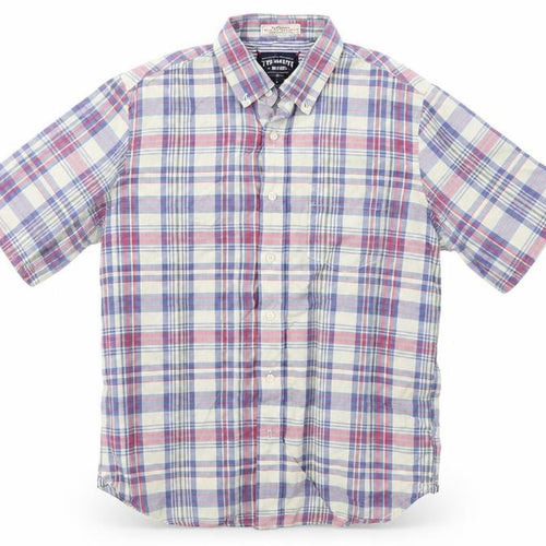 THE NEW IVY BRAND Mens Multicoloured Check   Button-Up Size M
