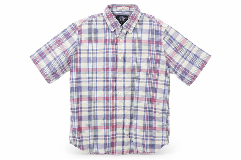 THE NEW IVY BRAND Mens Multicoloured Check   Button-Up Size M