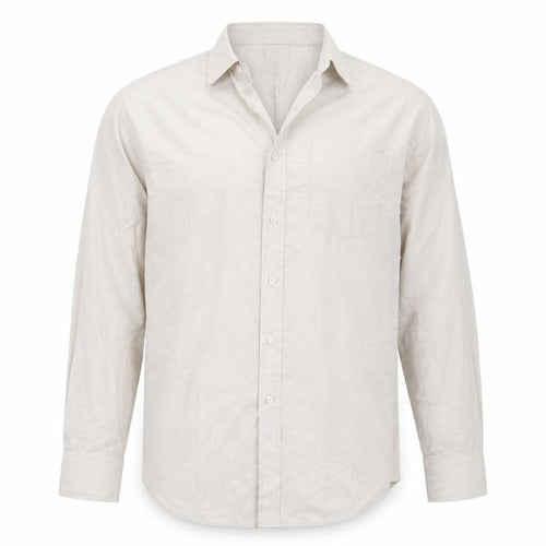Cedar Wood Mens Beige    Button-Up Size 17