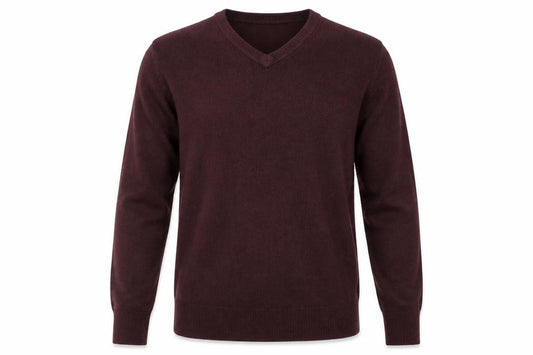 Front view of Easy men’s brown jumper, size S