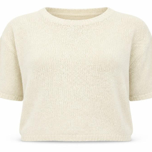 New Look Womens White  Knit Pullover Jumper Size 12