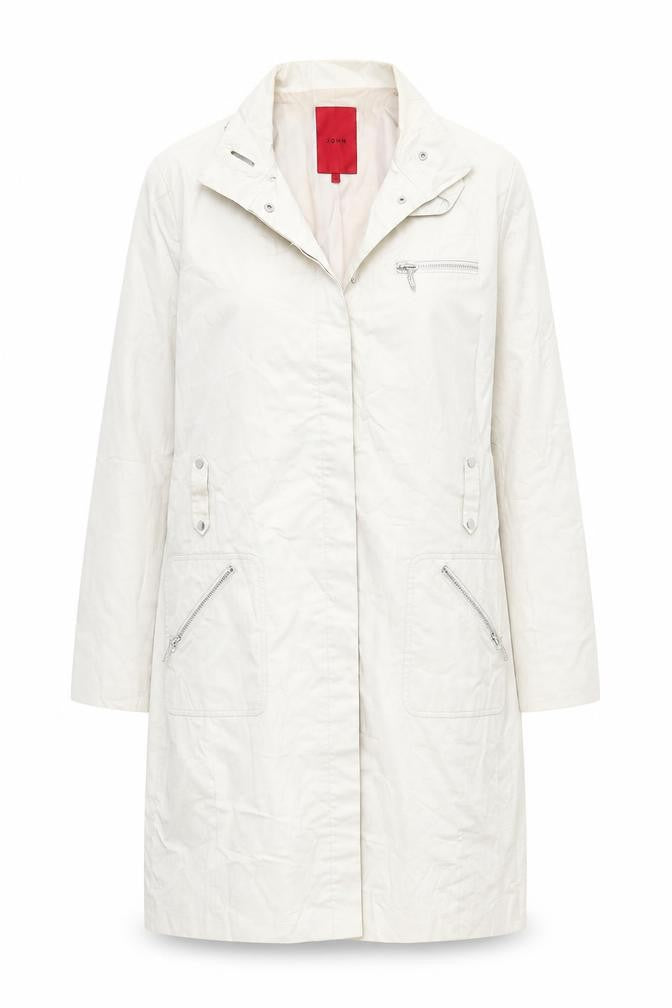 John Womens Beige   Overcoat Coat Size 12