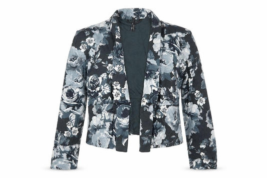 NEXT Girls Blue Floral  Cardigan Jumper Size 12 Years