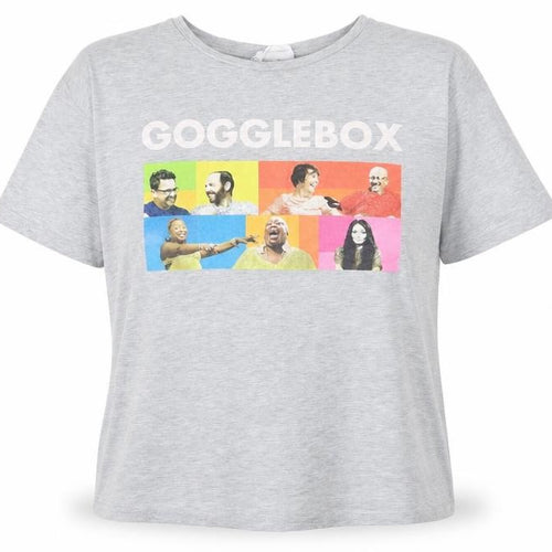 Gogglebox Womens Grey   Basic T-Shirt Size 12  - Gogglebox