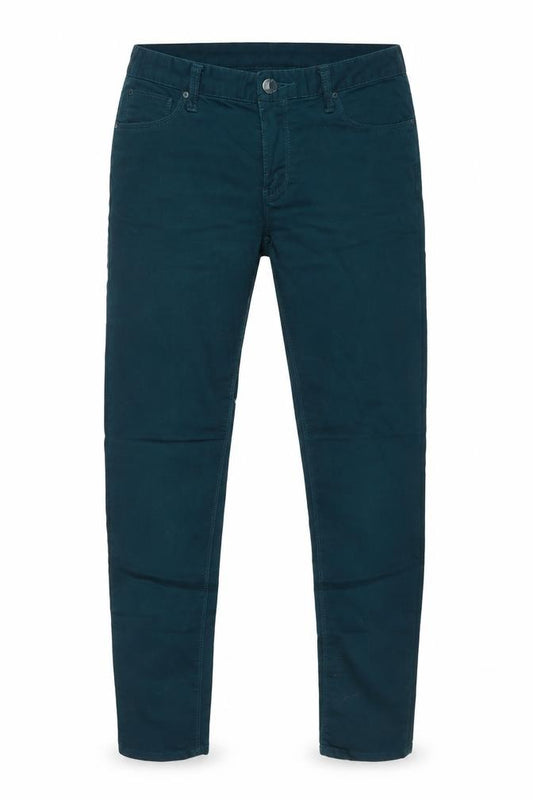 Front view of Denim Co women’s green skinny jeans, size UK 10, 25-inch leg