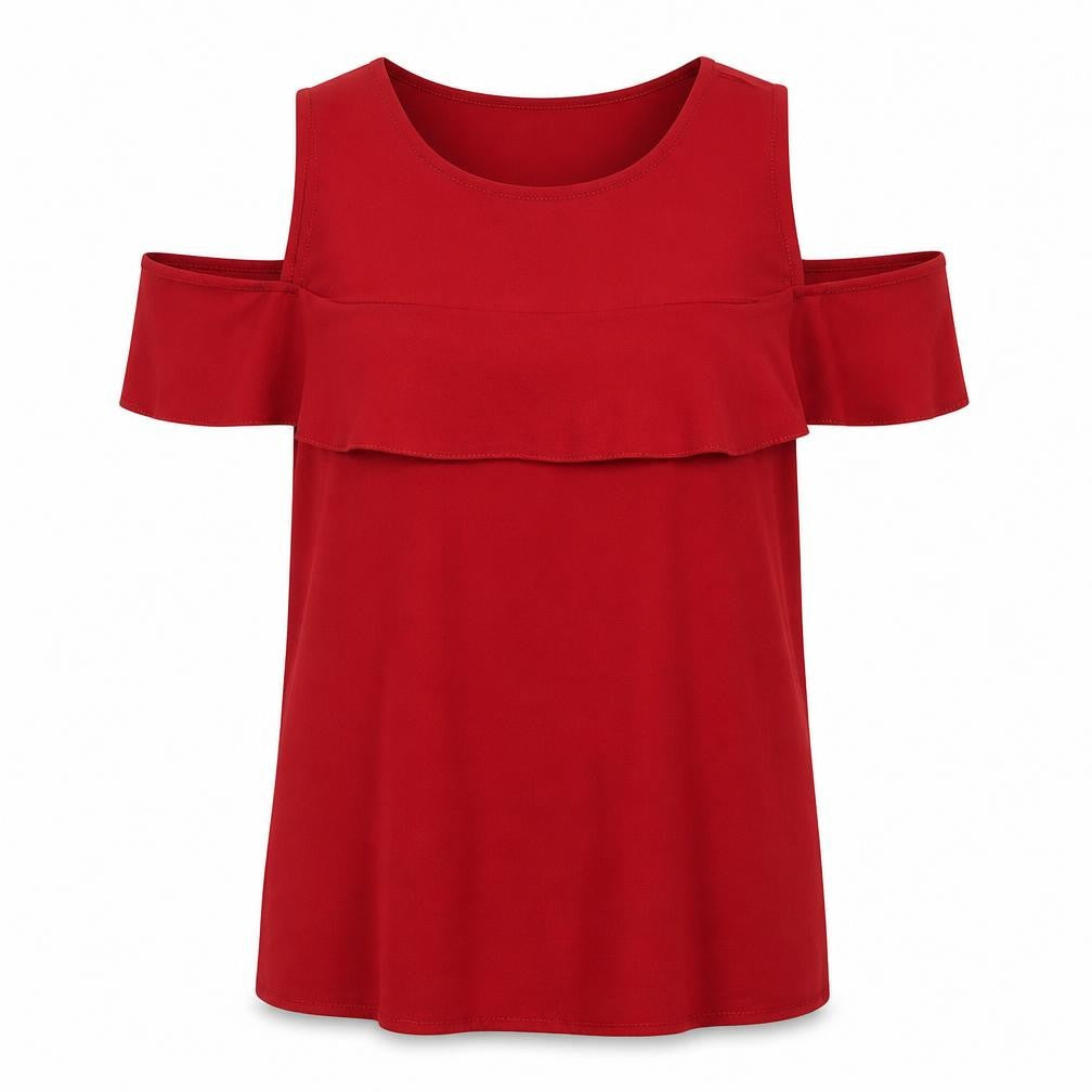 New Look Womens Red   Basic Blouse Size 10