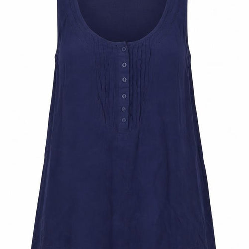 Topshop Womens Blue Floral  Basic Tank Size 10