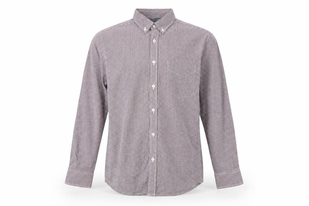 Marks and Spencer Mens Red Check   Button-Up Size M