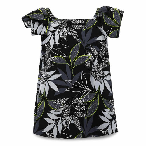 George Womens Black Floral  A-Line  Size 14