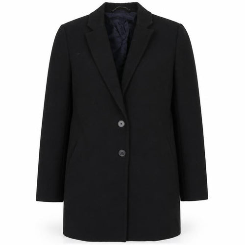 Preworn Womens Black   Overcoat Coat Size L