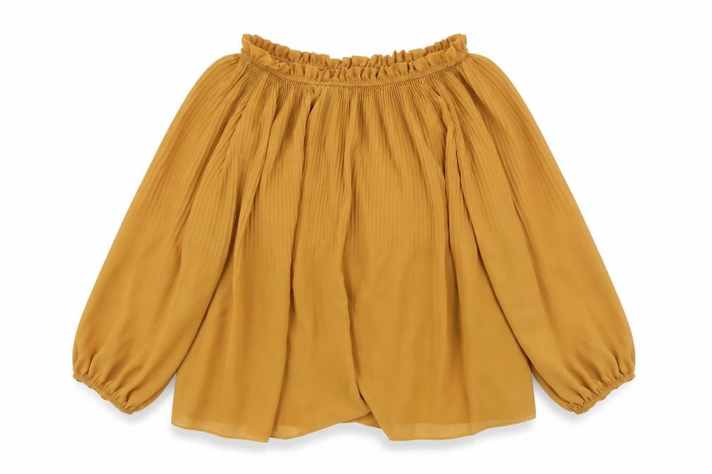 Preworn Womens Yellow   Basic Blouse One Size