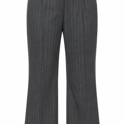 Preworn Womens Grey Striped  Trousers  Size 20 L29 in