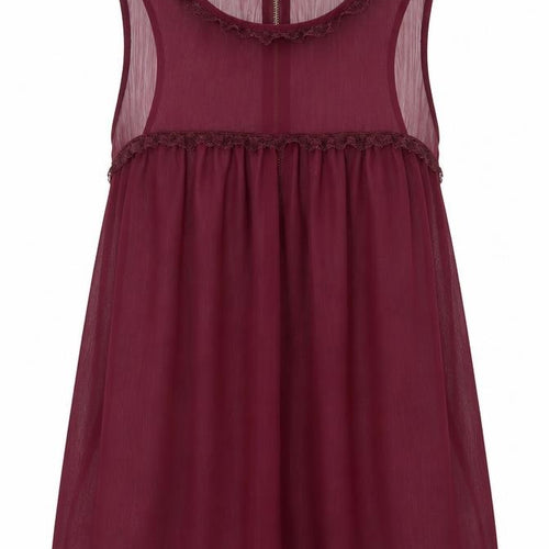 Topshop Womens Red   Basic Blouse Size 8
