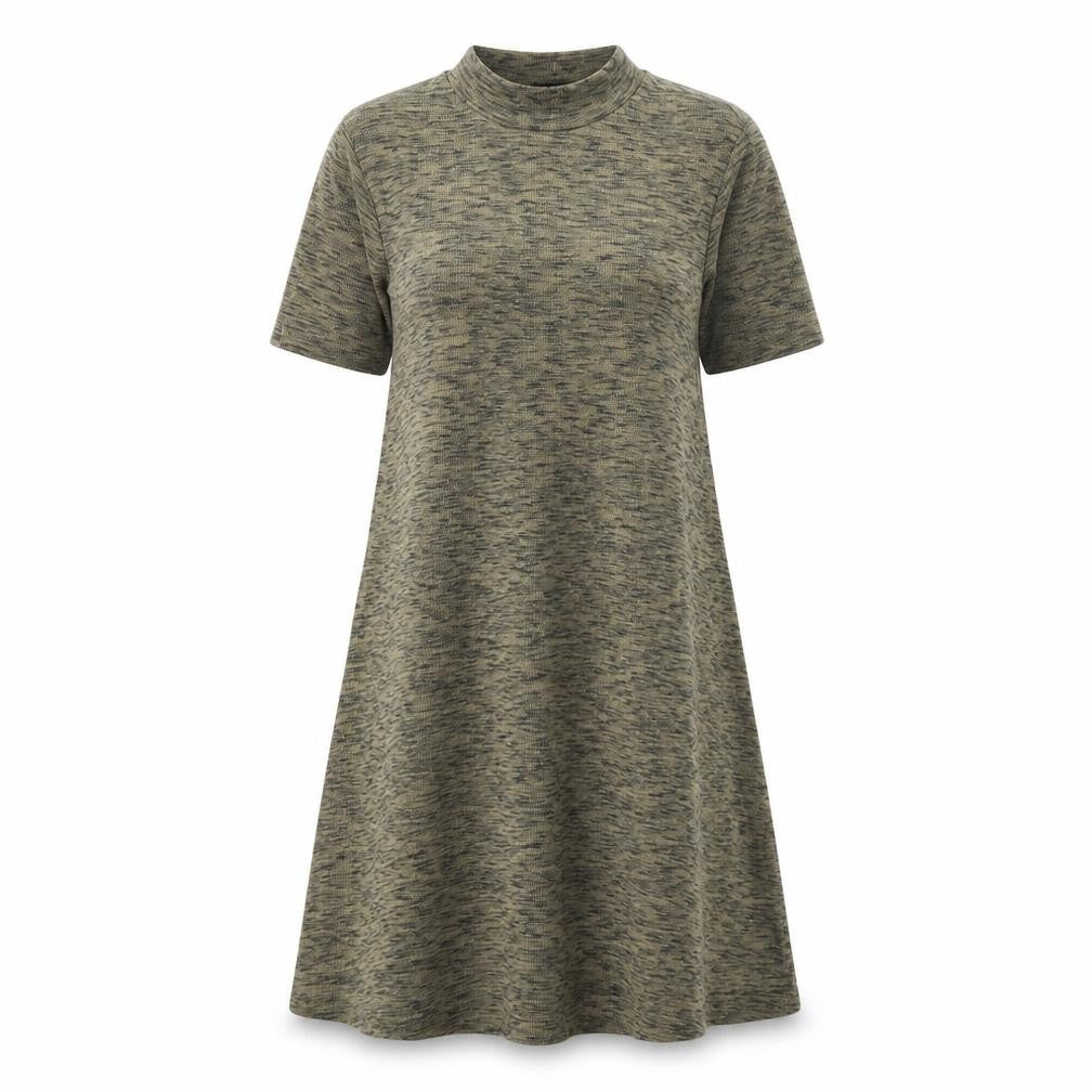 Front view of Next women’s green jumper dress, size UK 10