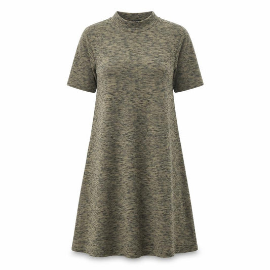 Front view of Next women’s green jumper dress, size UK 10