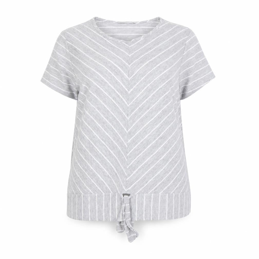 George Womens Grey Striped  Pullover Jumper Size 16