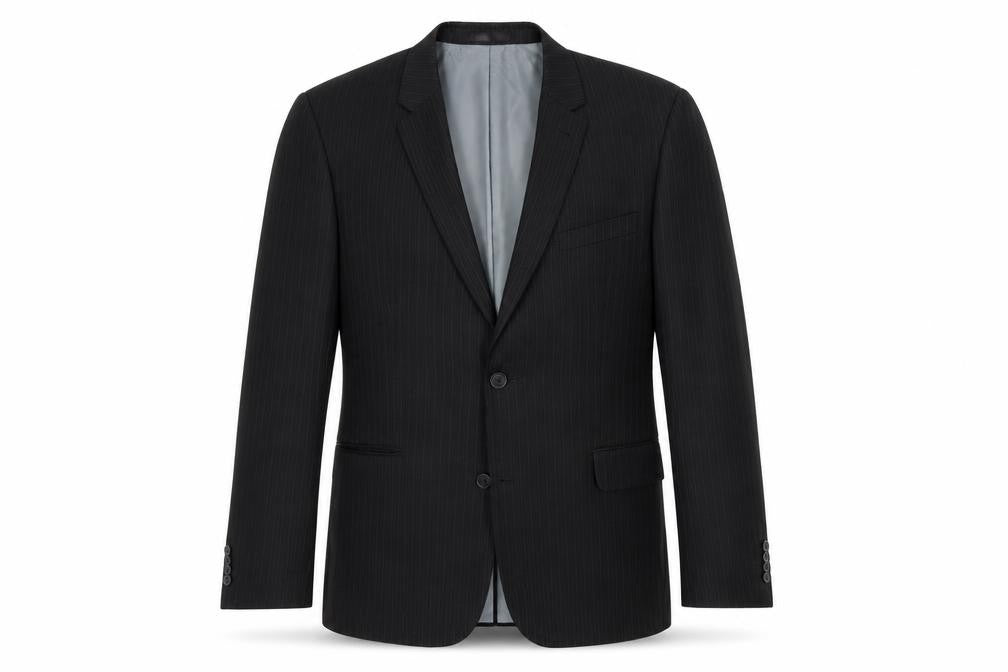 Taylor & Wright Mens Black Striped  Jacket Blazer Size 40