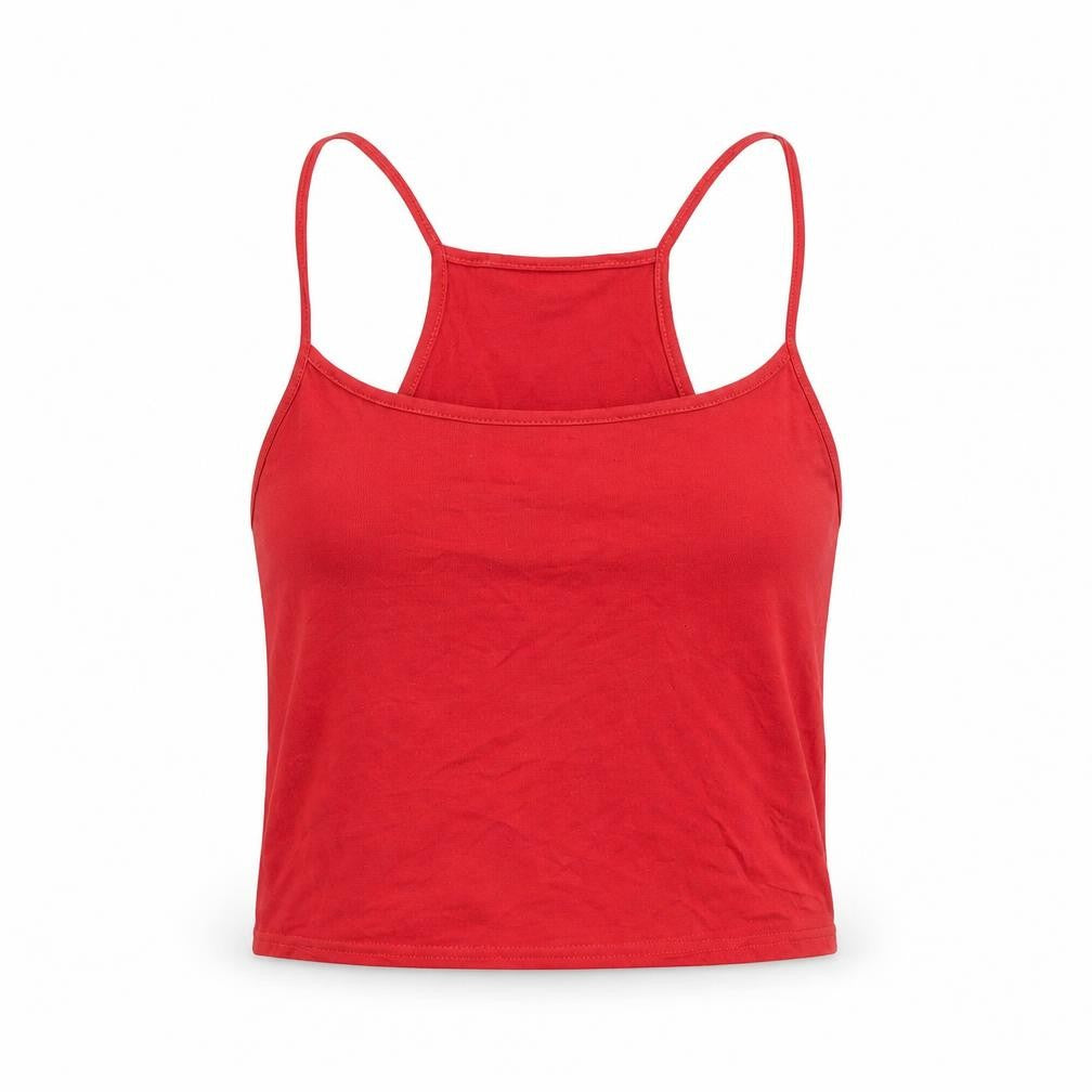 Topshop Womens Red   Cropped Tank Size 8