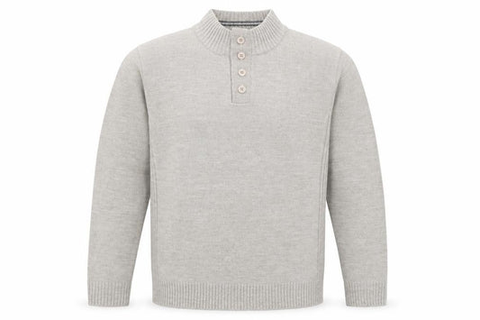 Front view of Southbay men’s brown knit jumper, size M