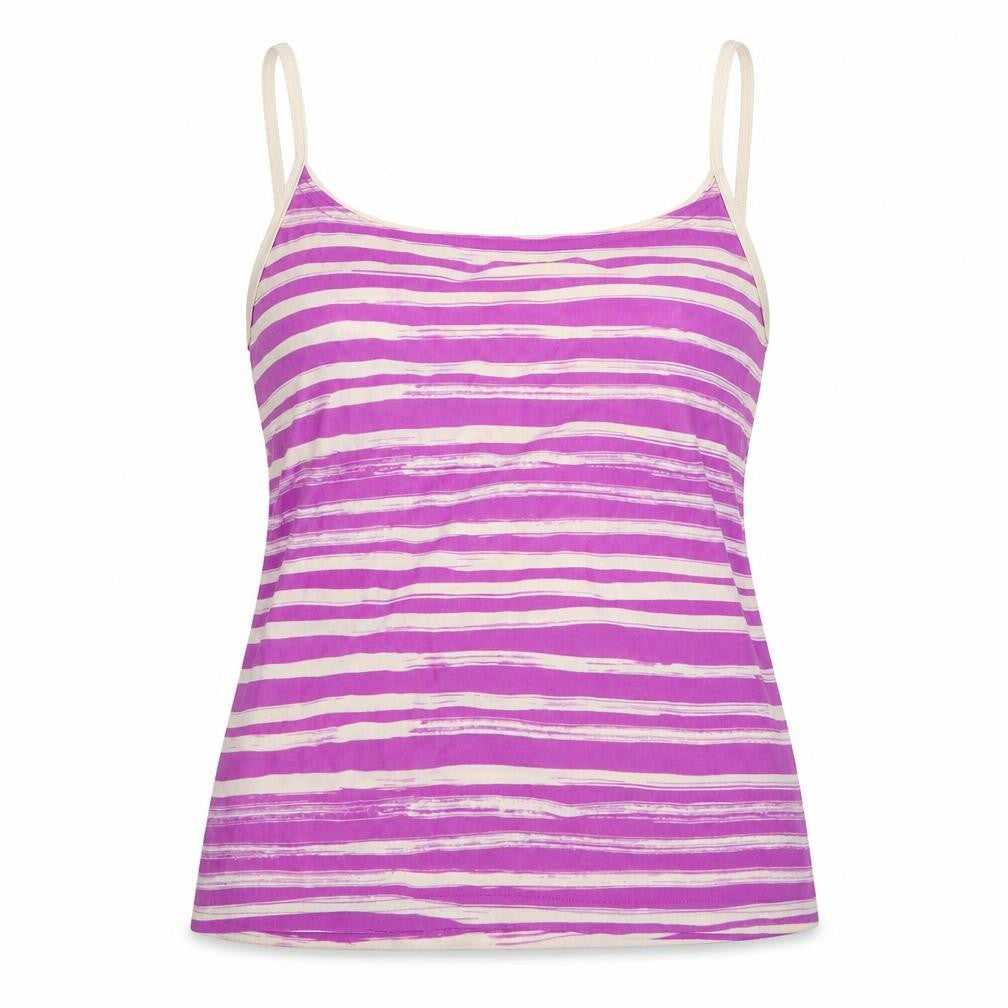 Marks and Spencer Womens Purple Striped  Basic Tank Size 12