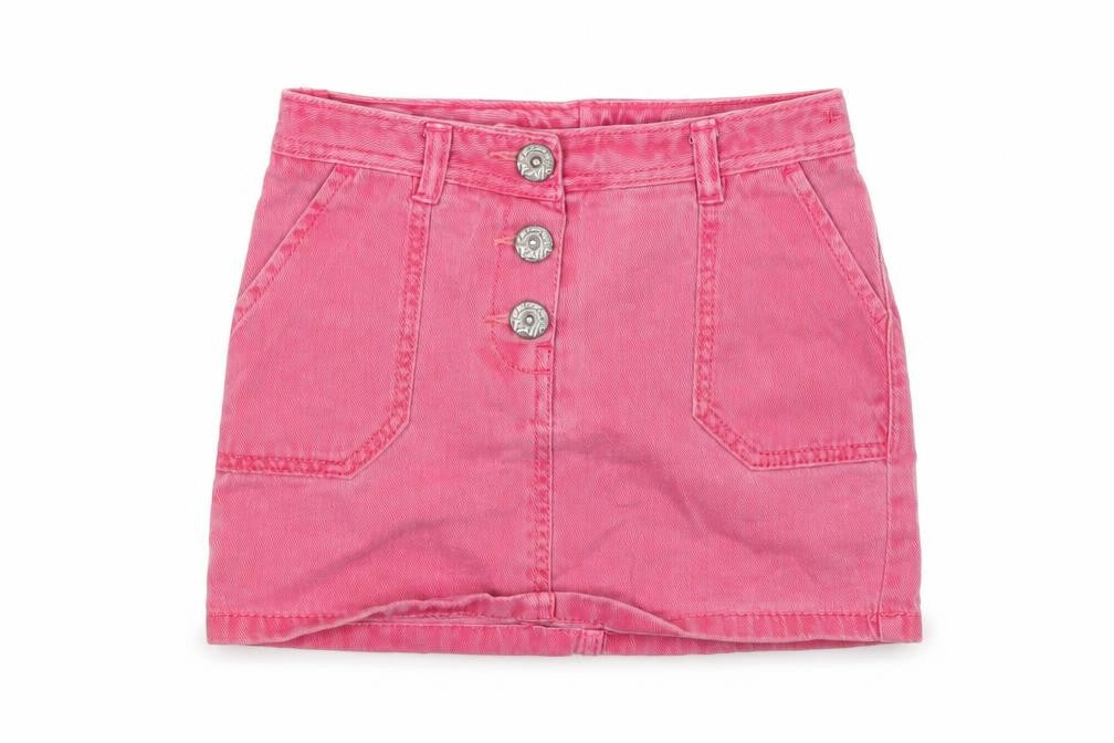 Front view of Next girls’ pink skater skirt, size 7, years