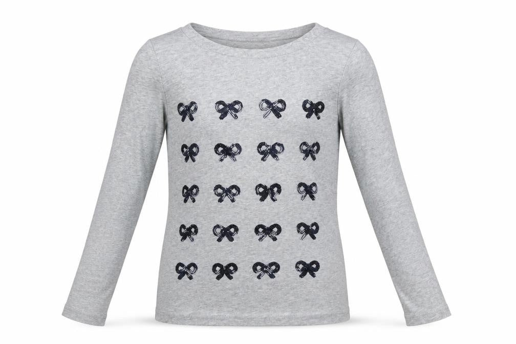 Gap Kids Girls Grey Houndstooth  Basic T-Shirt Size 10 Years