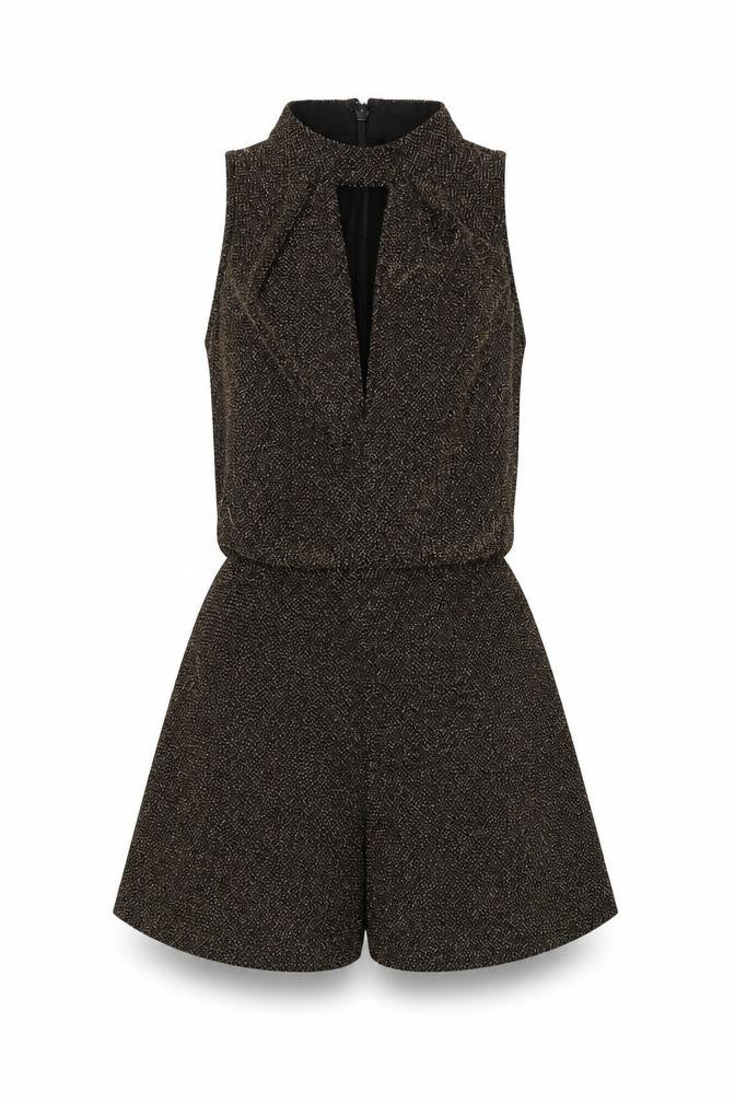 Topshop Womens Gold   Romper One-Piece Size 8