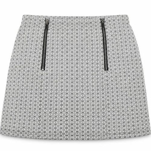 New Look Womens White  Rayon A-Line Skirt Size 8