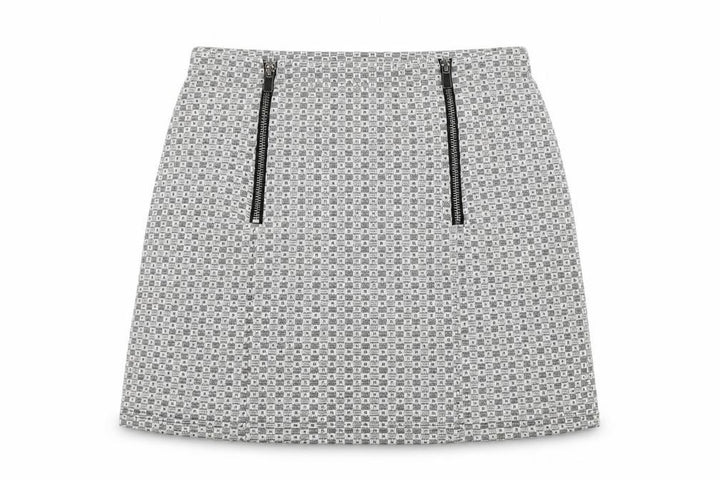 New Look Womens White  Rayon A-Line Skirt Size 8