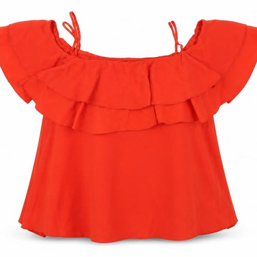Pimark Womens Orange   Basic Blouse Size 16
