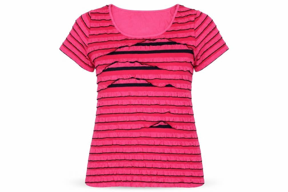 Moda Womens Pink   Basic T-Shirt Size 12