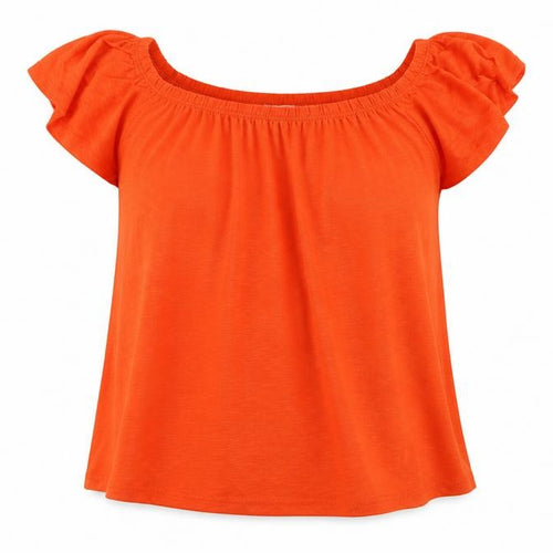 George Womens Orange   Basic T-Shirt Size 8