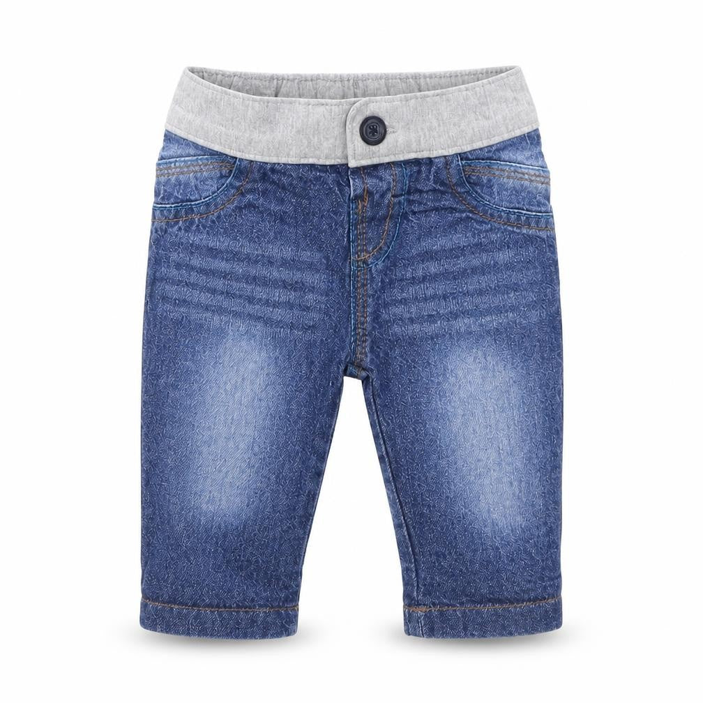 Rocha Little Rocha  Blue  Denim Cargo Jeans Size 0-3 Months