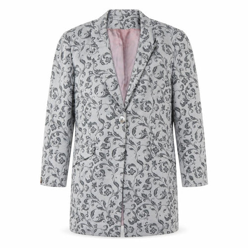 Debenhams Mens Grey Fair Isle  Jacket Blazer Size 40
