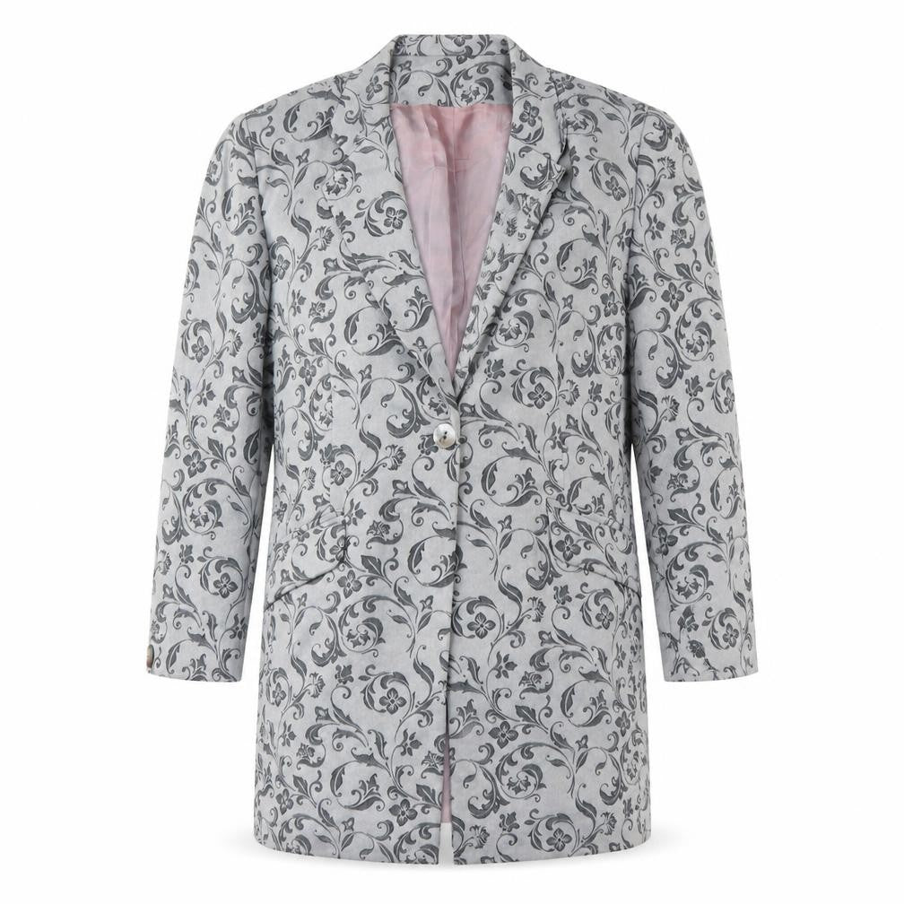 Debenhams Mens Grey Fair Isle  Jacket Blazer Size 40