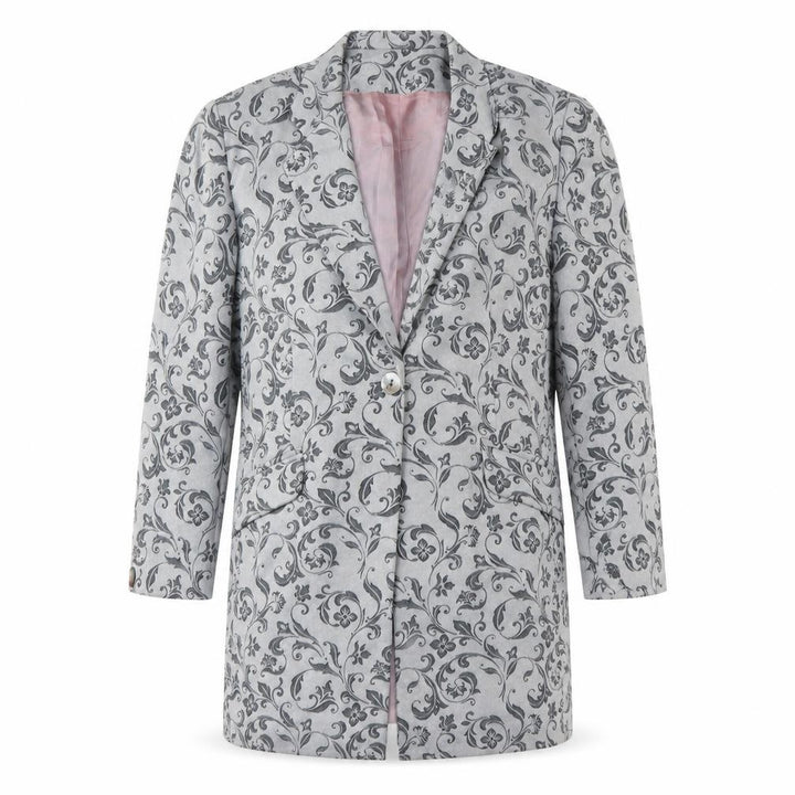 Debenhams Mens Grey Fair Isle Jacket Blazer Size 40