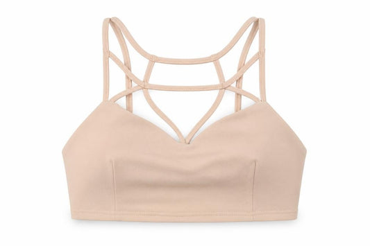Front view of Vera & Lucy women’s pink cropped tank, size M