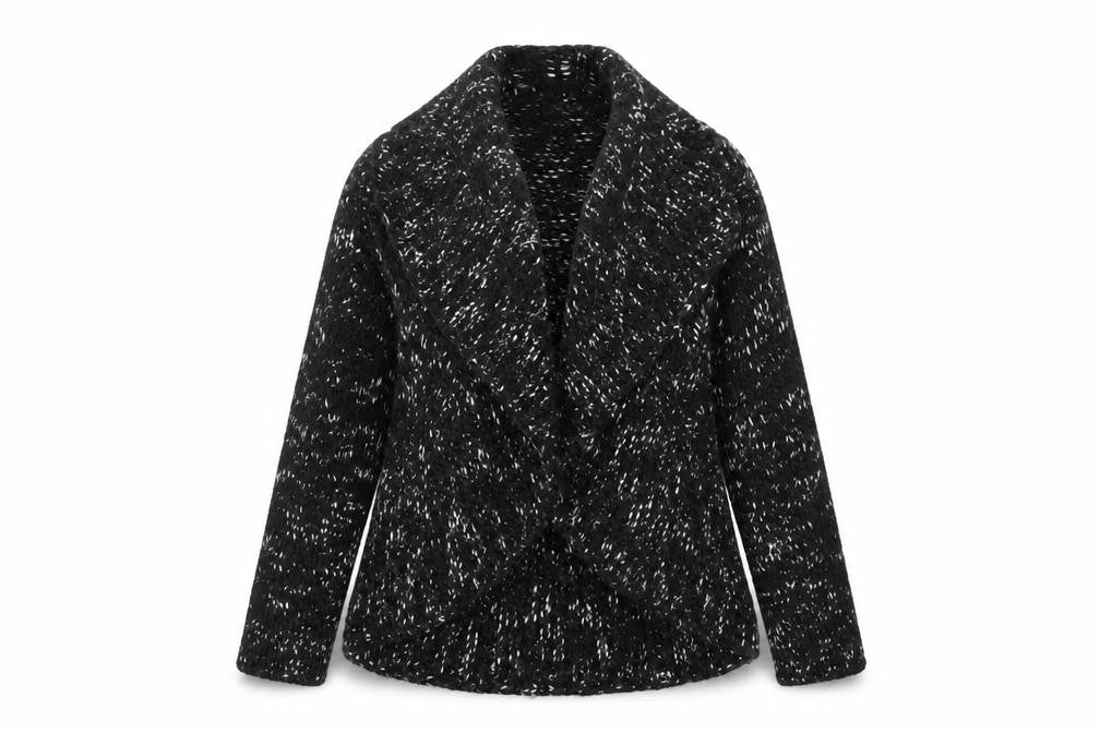 Shima Novelli Womens Black  Knit Cardigan Jumper Size 14