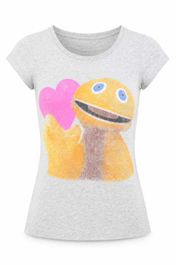 Rainbow Womens Grey   Basic T-Shirt Size 6