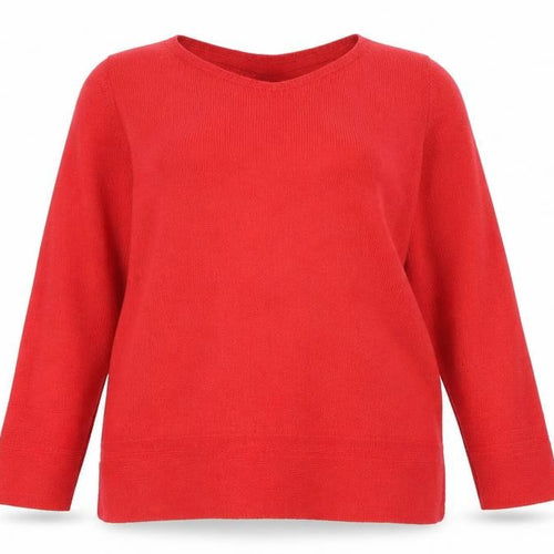 Marks and Spencer Womens Red  Knit Pullover Jumper Size 14